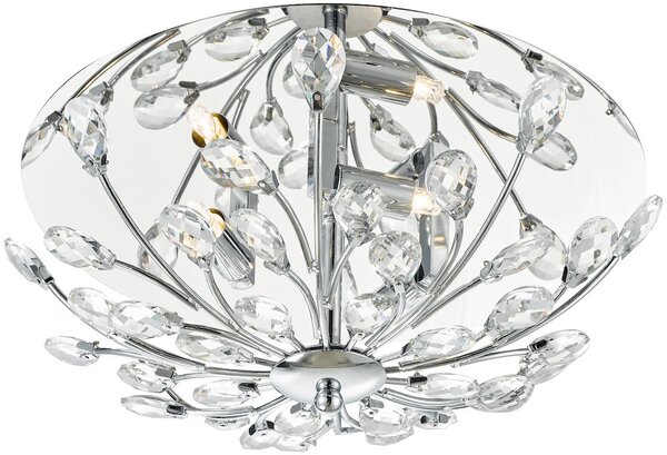 Dar lighting glamour kristály modern mennyezeti lámpa zafir csiszolt króm darzaf5350