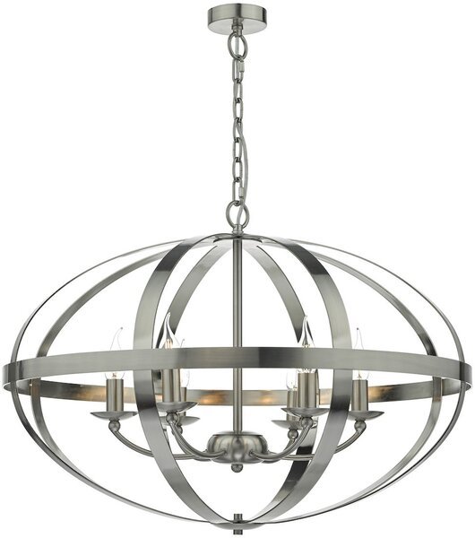 Dar lighting klasszikus vintage függeszték symbol szatén króm darsym0646