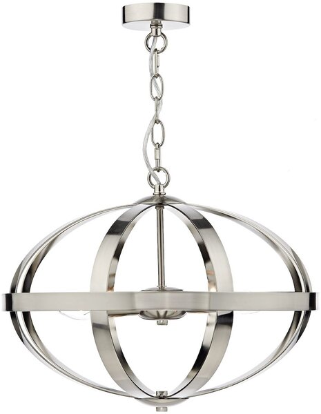 Dar lighting klasszikus vintage függeszték symbol szatén króm darsym0346