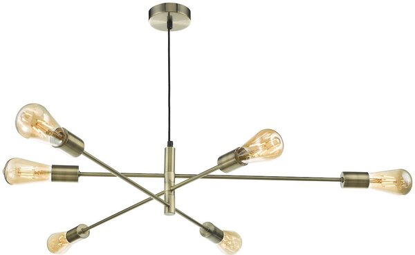 Dar lighting modern függeszték alana antik sárgaréz darala0675