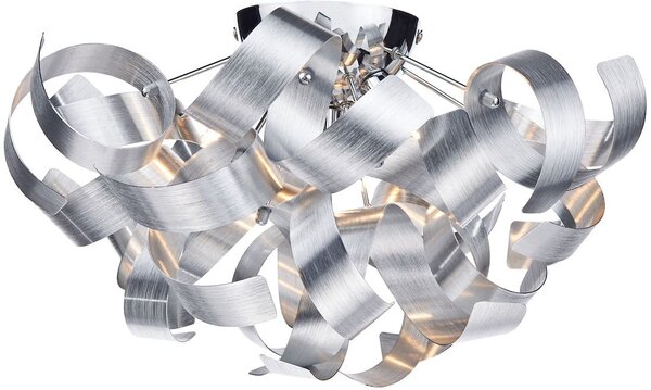 Dar lighting glamour modern mennyezeti lámpa rawley eloxált alumínium csiszolt króm darraw0450