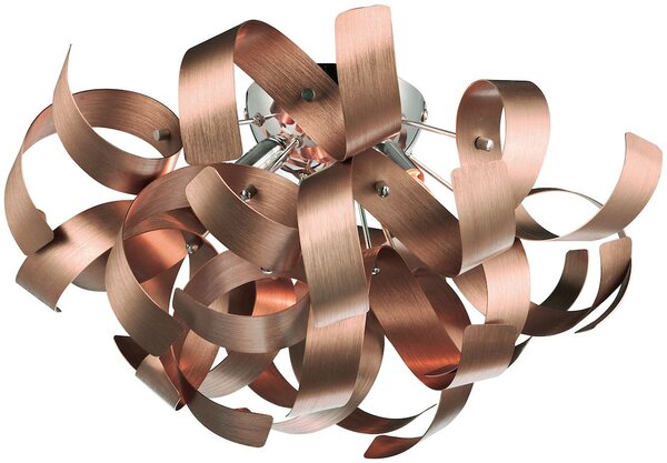 Dar lighting glamour modern mennyezeti lámpa rawley eloxált alumínium csiszolt króm darraw0464