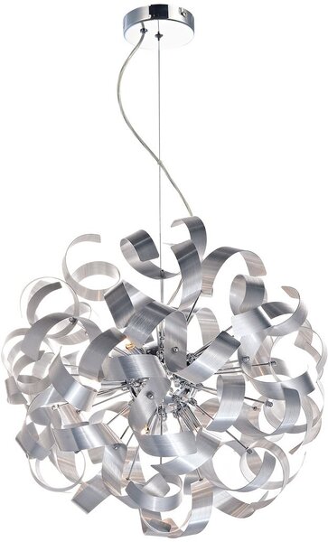 Dar lighting glamour modern függeszték rawley eloxált alumínium csiszolt króm darraw1350