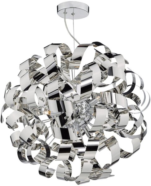 Dar lighting glamour modern függeszték rawley csiszolt króm darraw1355