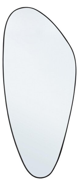 Aszteroid fekete acélkeretes falitükör 56x1,5x130 cm