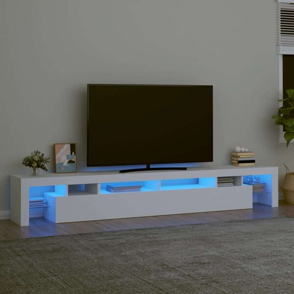 VidaXL LED TV Szekrény - Fehér - 260cm