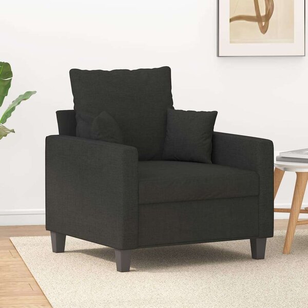 VidaXL fekete szövet kanapéfotel 60 cm