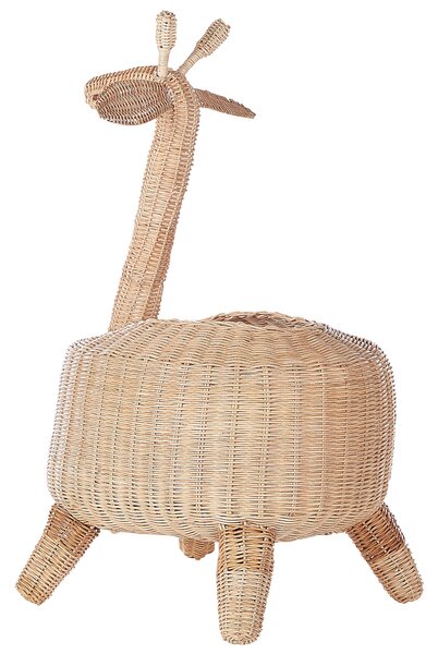 Gyerekkosár Zsiráf HAINAN Rattan Természetes