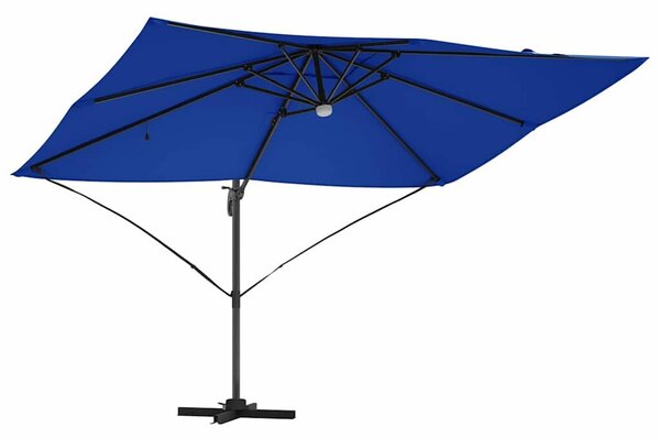 VidaXL Cantilever Roma Napernyő Kék és Fekete 352 x 251 x 265 cm