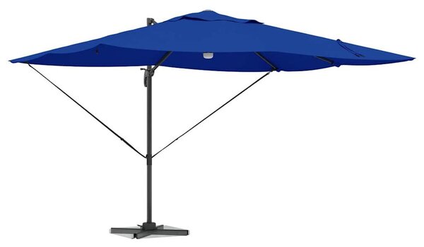 VidaXL Cantilever Roma Napernyő Kék és Fekete 352 x 251 x 265 cm