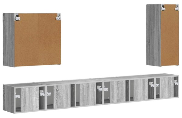 Falra szerelhető 6 pcs Szürke Sonoma