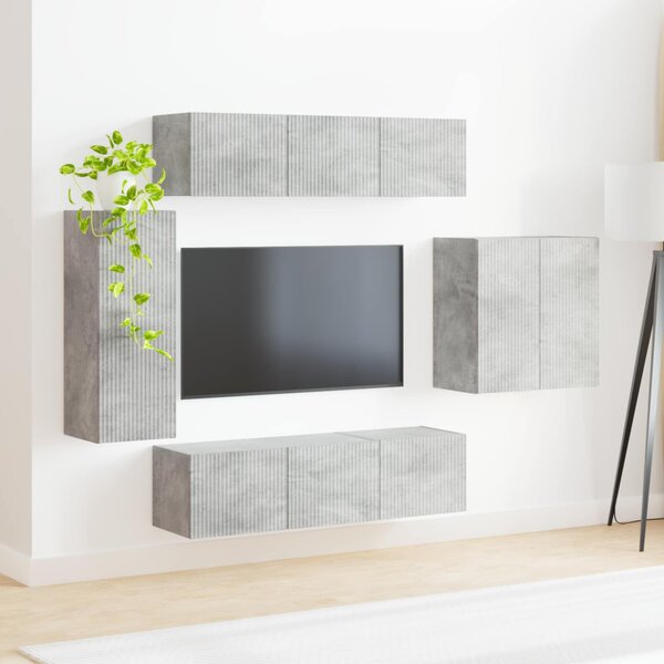 Falra szerelhető 6 pcs Beton Szürke