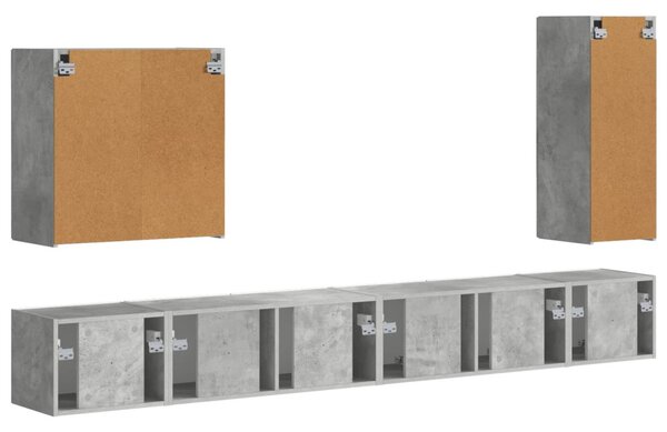 Falra szerelhető 6 pcs Beton Szürke