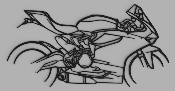 Ducati Panigale faldekoráció