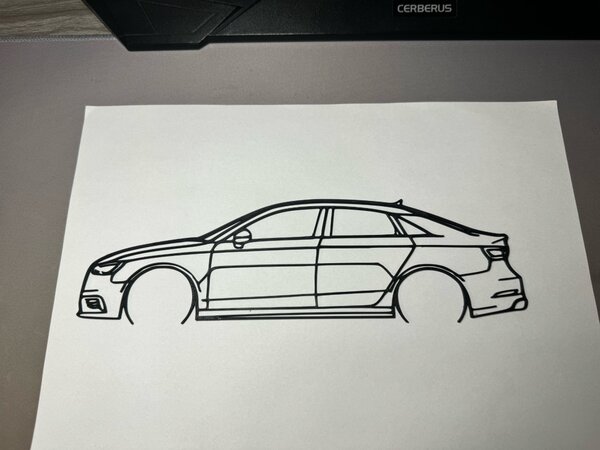 Audi A3 2015 limuzin faldekoráció