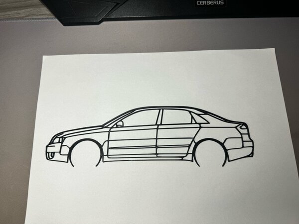 Audi A4 2004 faldekoráció