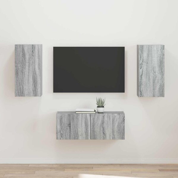 TV szekrény garnitúra 2 db 78,5 x 31 x 30 cm Szürke Sonoma