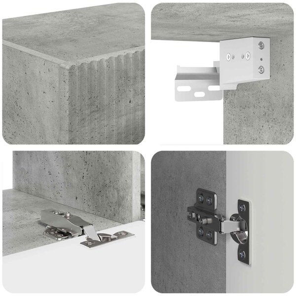 TV szekrény 5 pcs Beton Szürke