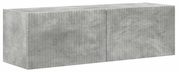 TV szekrény garnitúra 3 pcs Beton Szürke Faanyag
