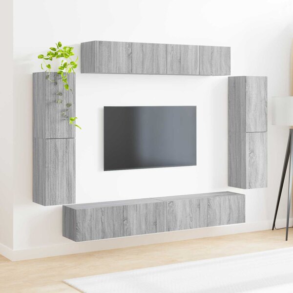 TV szekrény 8 pcs Szürke Sonoma
