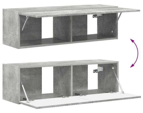 TV szekrény 5 pcs Beton Szürke