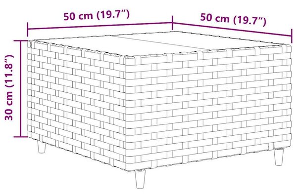 VidaXL 7 részes fekete polyrattan kerti ülőgarnitúra párnákkal