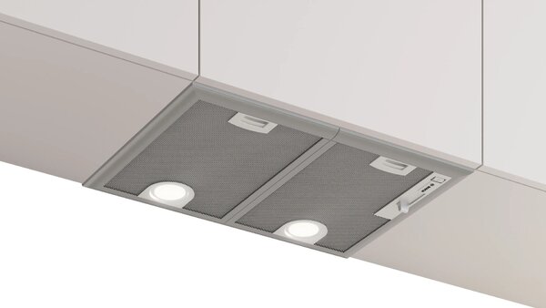 Bosch DHL555BM Beépíthető páraelszívó , Serie4 , 50cm , 604m3 , nemesacél , fém zsírszűrő , LED világítás