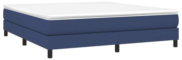 Ágykeret - Kék Szövet - Rugós - 180x200 cm