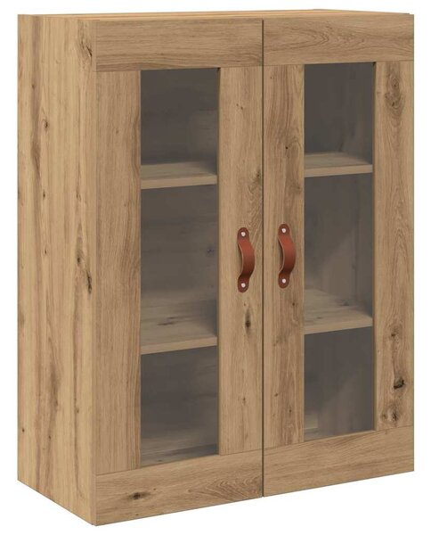 Magas szekrény polccal fiókkal 2 pcs Artisan tölgy Faanyag