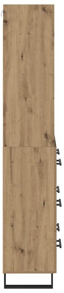 Magasfiú fiókkal 2 pcs Artisan tölgy 69,5 x 34 x 180 cm