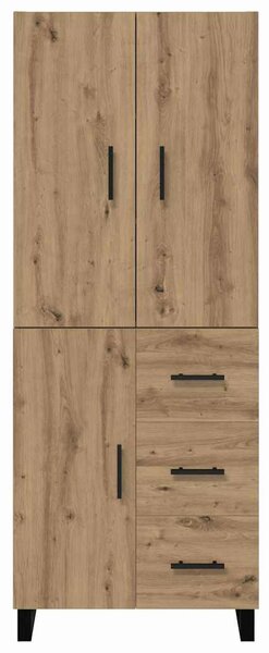 Magasfiú fiókkal 2 pcs Artisan tölgy 69,5 x 34 x 180 cm