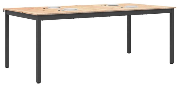 Étkezőasztal Természetes 200 x 100 x 75 cm Tömör fenyőfa