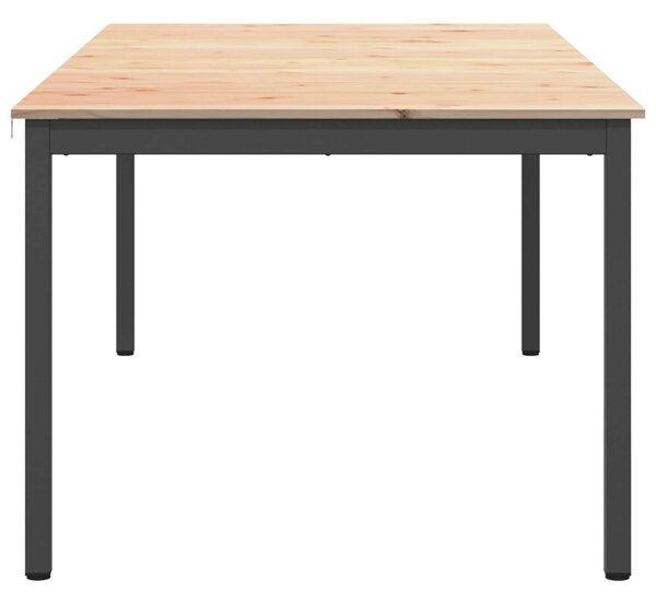 Étkezőasztal Természetes 200 x 100 x 75 cm Tömör fenyőfa