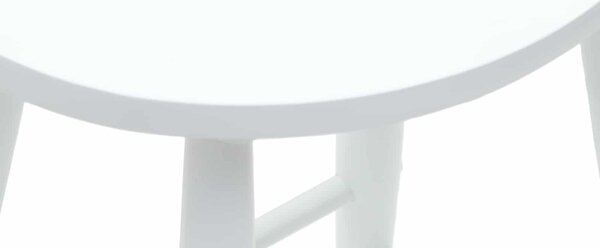 VidaXL Étkező Székek 2 pcs Fehér 46 x 37 x 63 cm Tömör Gumi Fa