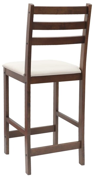 VidaXL Étkező Székek 2 pcs Világos Barna 40 x 47,5 x 99,5 cm