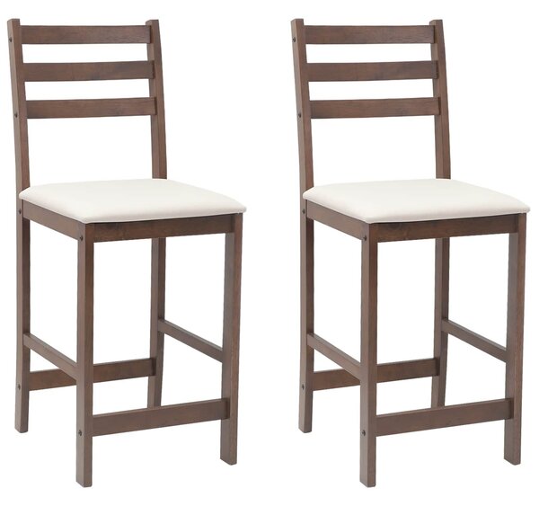 VidaXL Étkező Székek 2 pcs Világos Barna 40 x 47,5 x 99,5 cm