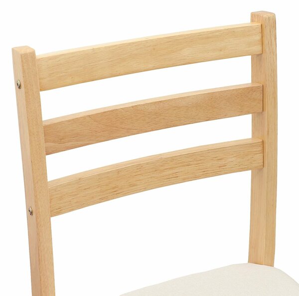 VidaXL Étkező Székek 2 pcs Természetes 40 x 47,5 x 99,5 cm