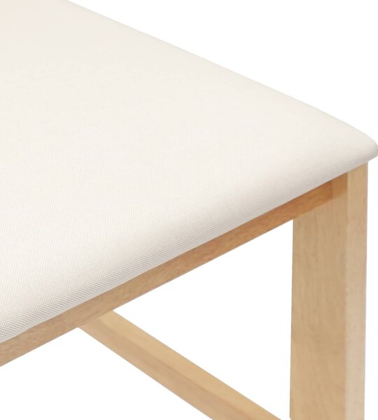 VidaXL Étkező Székek 2 pcs Természetes 40 x 47,5 x 99,5 cm