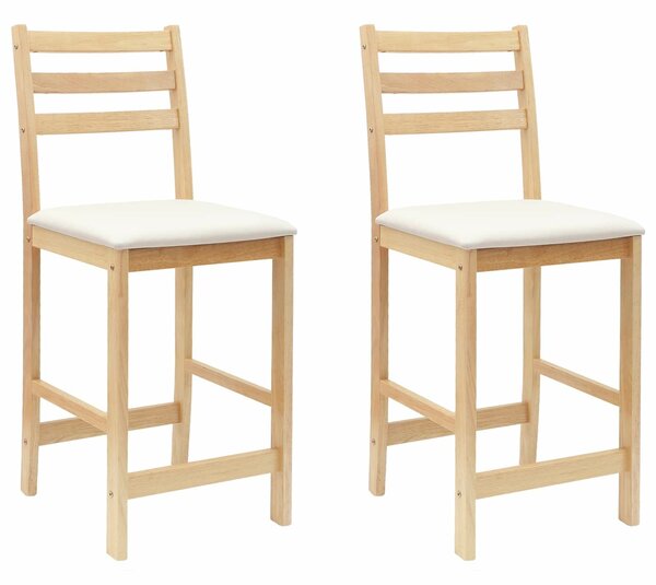 VidaXL Étkező Székek 2 pcs Természetes 40 x 47,5 x 99,5 cm