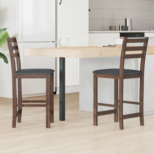 VidaXL Étkező Székek 2 pcs Világos Barna 40 x 47,5 x 99,5 cm