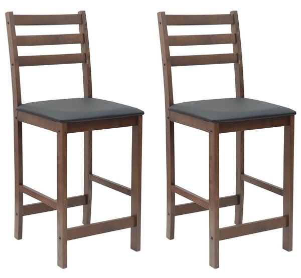 VidaXL Étkező Székek 2 pcs Világos Barna 40 x 47,5 x 99,5 cm