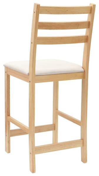 VidaXL Étkező Székek 2 pcs Természetes 40 x 47,5 x 99,5 cm