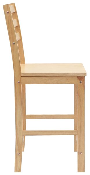 VidaXL Étkező Székek 2 pcs Természetes 40 x 47,5 x 99,5 cm