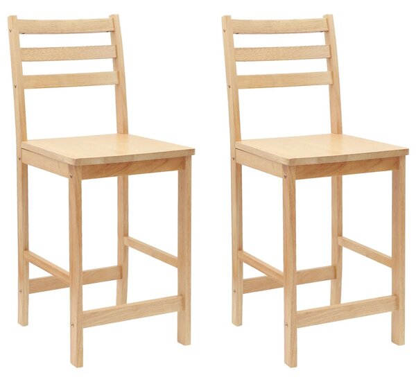 VidaXL Étkező Székek 2 pcs Természetes 40 x 47,5 x 99,5 cm