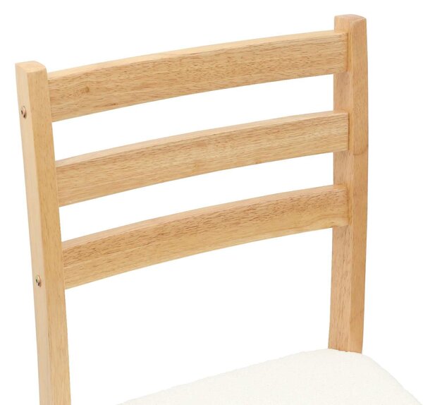 VidaXL Étkező Székek 2 pcs Természetes 40 x 47,5 x 99,5 cm
