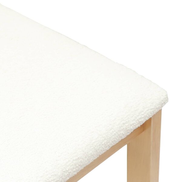 VidaXL Étkező Székek 2 pcs Természetes 40 x 47,5 x 99,5 cm