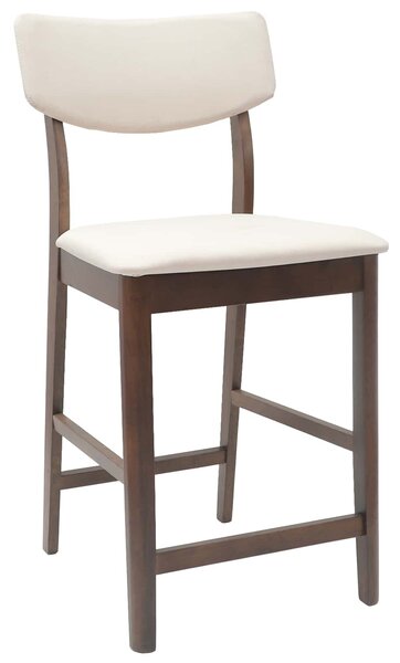 VidaXL Étkező Székek 2 pcs Világos Barna 48 x 49 x 95 cm Tömör Gumi Fa