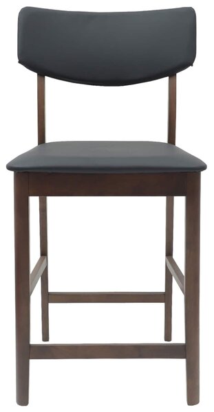VidaXL Étkező Székek 2 pcs Világos Barna 48 x 49 x 95 cm Tömör Gumi Fa