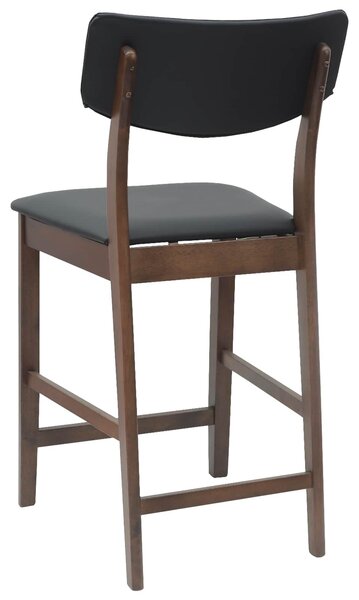 VidaXL Étkező Székek 2 pcs Világos Barna 48 x 49 x 95 cm Tömör Gumi Fa