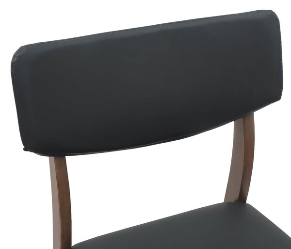 VidaXL Étkező Székek 2 pcs Világos Barna 48 x 49 x 95 cm Tömör Gumi Fa